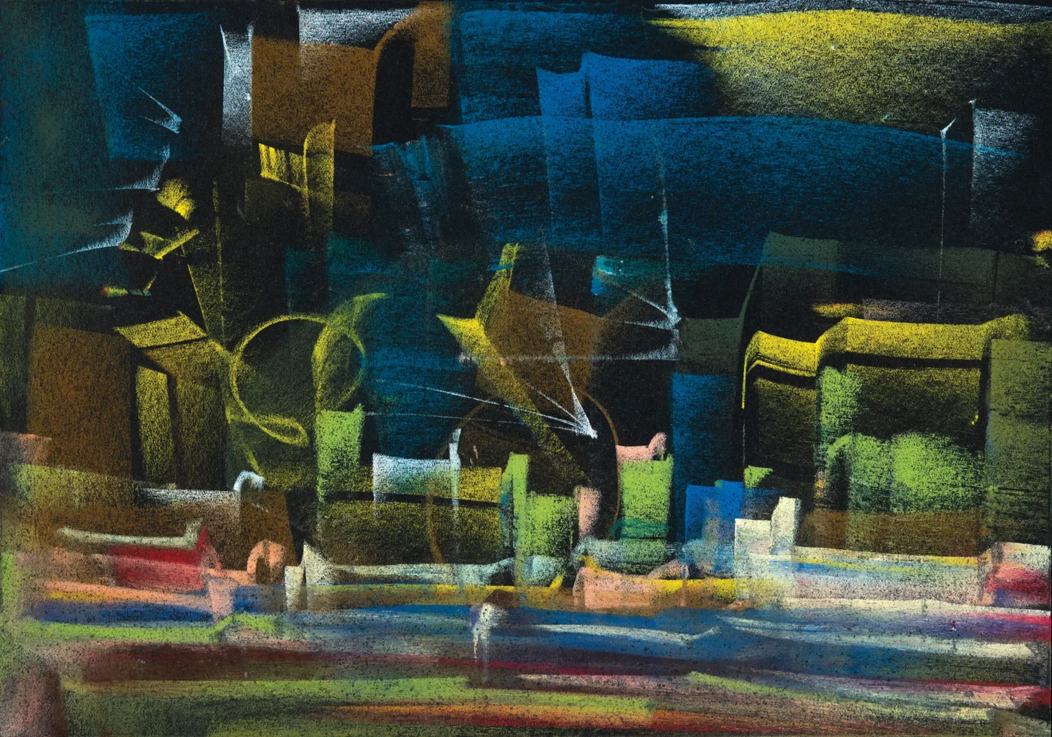#379/245×170 mm color chalk on paper #379/245x170 mm color chalk on paper