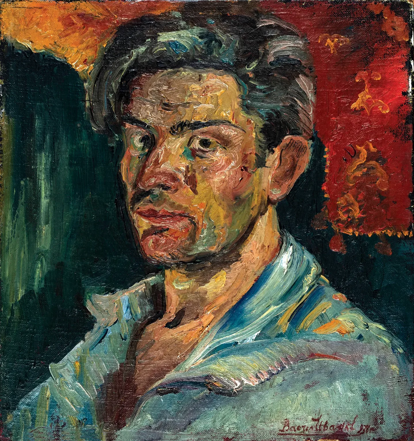 #002/420x450mm Self Portrait oil on canvas #002/420x450mm Self Portrait oil on canvas