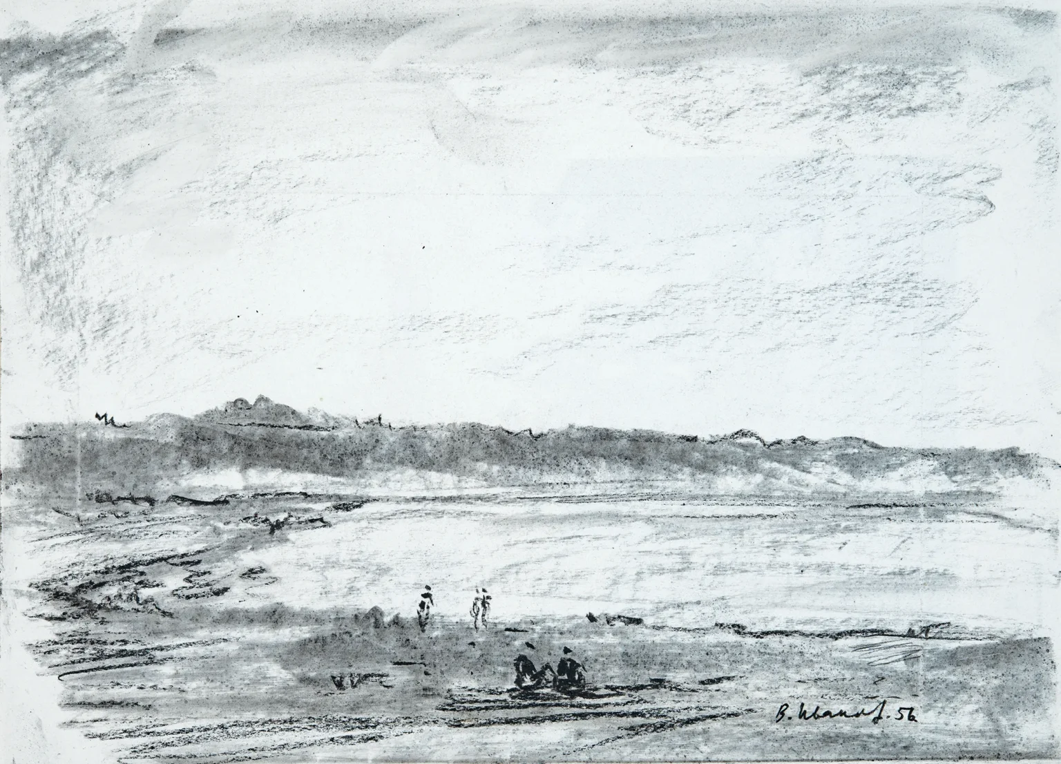 #065/240×180 mm chalk on paper #065/240x180 mm chalk on paper