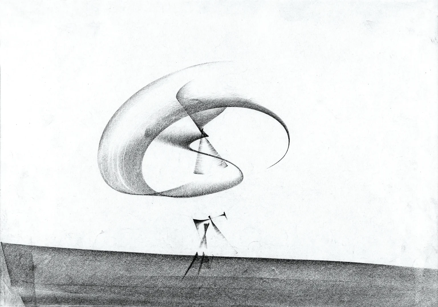 #195/310×230 mm chalk on paper #195/310x230 mm chalk on paper