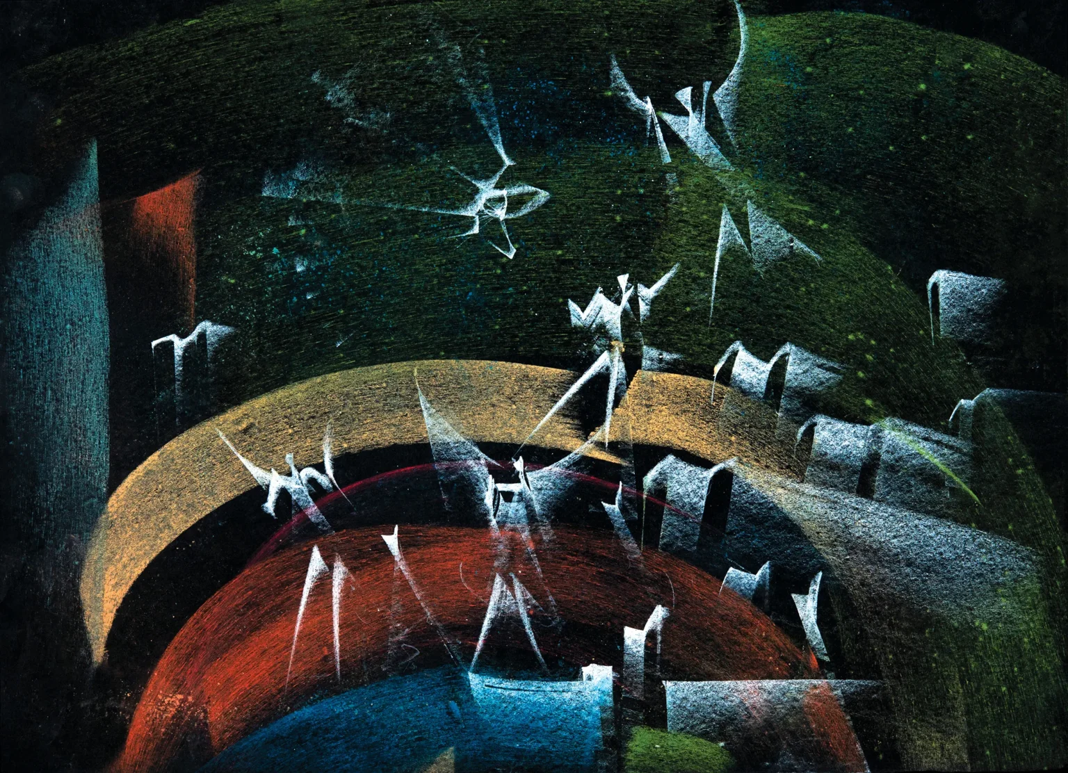 #377/340×245 mm color chalk on paper #377/340x245 mm color chalk on paper