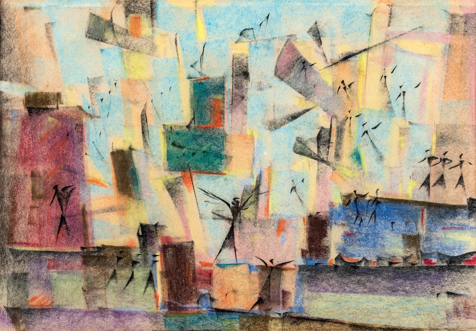 #392/500×350 mm color chalk on paper #392/500x350 mm color chalk on paper