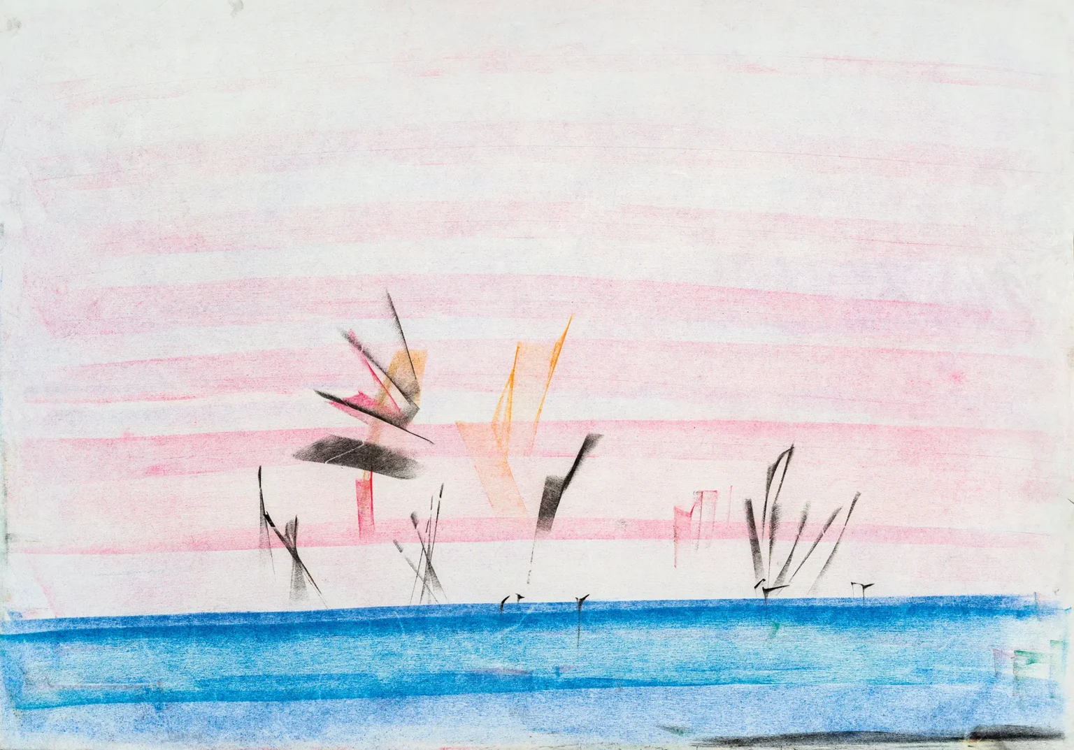 #394/650×455 mm color chalk on paper #394/650x455 mm color chalk on paper